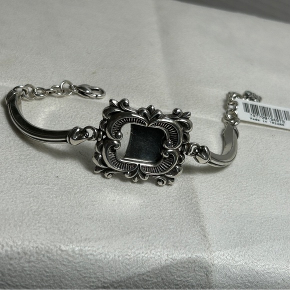 Brighton Avignon Photo Frame Bracelet Add A Picture Silver Plated Retired - Picture 8 of 9